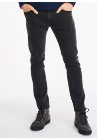 Ochnik - Spodnie męskie. Kolor: czarny. Materiał: bawełna. Styl: klasyczny #1