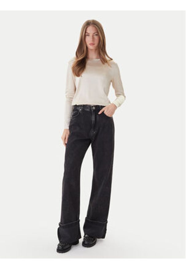 ViCOLO Bluzka TF0244 Écru Regular Fit. Materiał: wiskoza