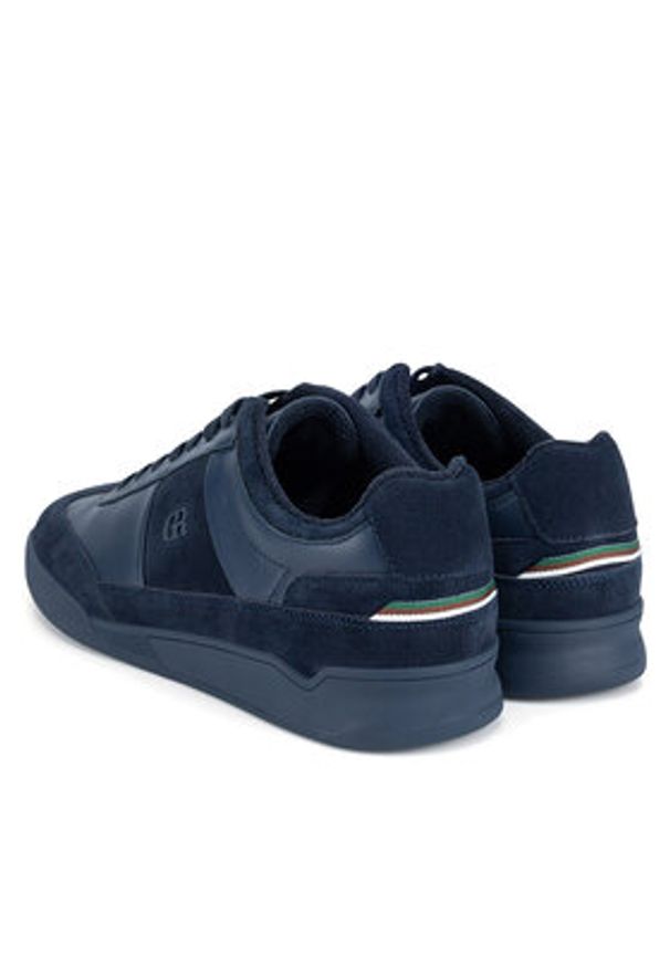 Gino Rossi Sneakersy CARLO-01 124AM Granatowy. Kolor: niebieski. Materiał: zamsz, skóra