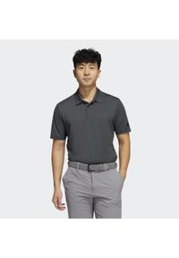 Adidas - Ottoman Stripe Polo Shirt. Typ kołnierza: polo. Kolor: czarny, szary, wielokolorowy. Materiał: materiał. Styl: sportowy