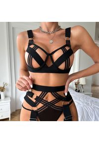 Intica - Komplet bielizny koronkowej na romantyczne wieczory Harold. Kolor: czarny. Materiał: koronka #6