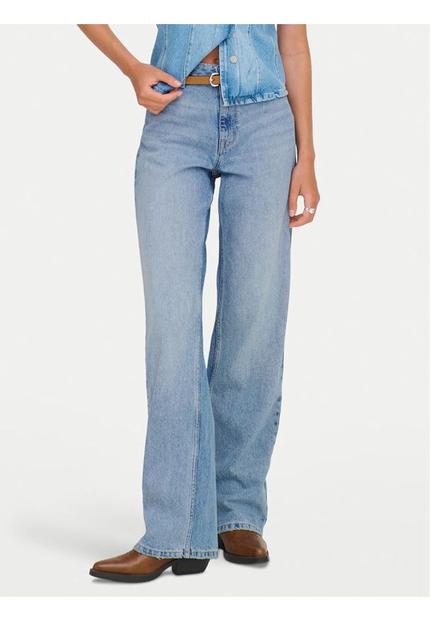 only - ONLY Jeansy Maddie 15361576 Niebieski Wide Leg. Kolor: niebieski