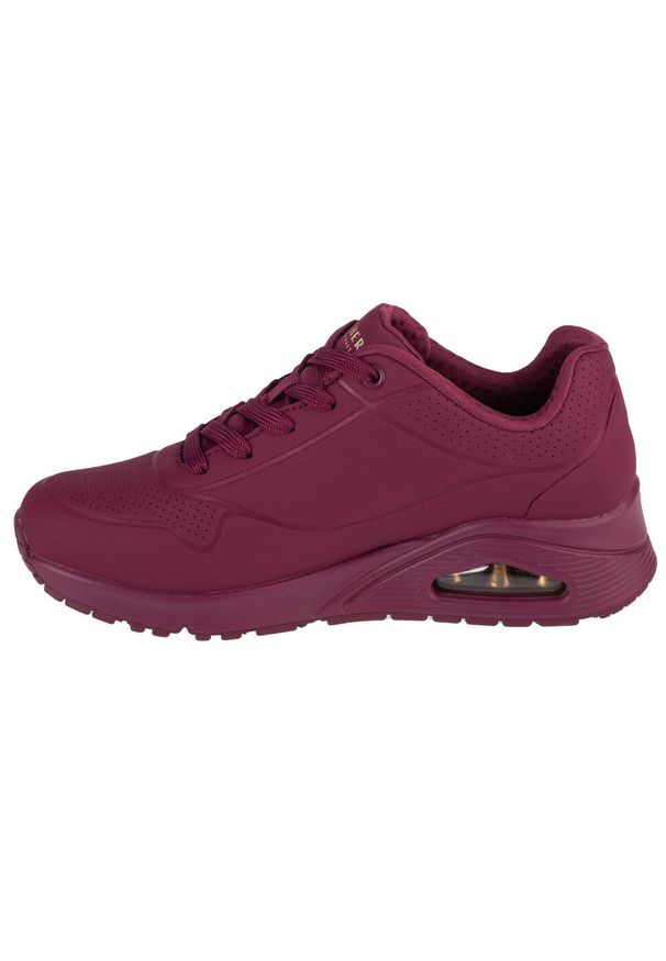 skechers - Buty do chodzenia damskie Skechers Uno Stand On Air Plum. Zapięcie: sznurówki. Kolor: czerwony. Materiał: syntetyk, materiał. Szerokość cholewki: normalna. Model: Skechers Sport. Sport: turystyka piesza
