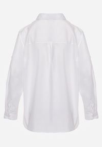 Renee - Biała Klasyczna Koszula Oversize z Bawełny Liasora. Okazja: na co dzień. Kolor: biały. Materiał: bawełna. Styl: klasyczny #3