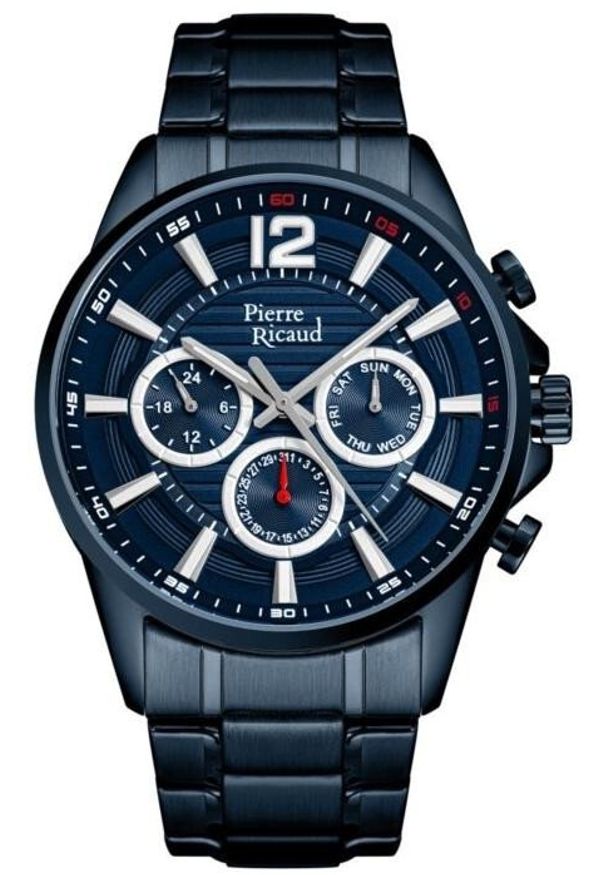 Zegarek męski Pierre Ricaud P97040.L155QF niebieski. Kolor: niebieski