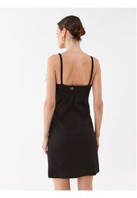 TwinSet - TWINSET Sukienka koktajlowa 232TP2490 Czarny Slim Fit. Kolor: czarny. Materiał: wiskoza. Styl: wizytowy #3