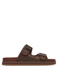 Aldo Klapki Sunnyside 13963586 Brązowy. Kolor: brązowy. Materiał: skóra