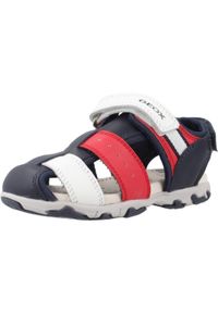 Geox - Sandały GEOX B S.FLAFFEE B.B Niebieski. Kolor: niebieski. Materiał: tkanina, skóra. Sezon: lato