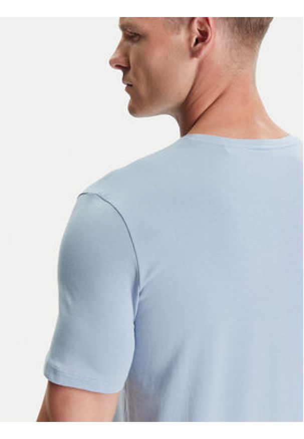 BOSS T-Shirt Mix&Match 50515312 Błękitny Regular Fit. Kolor: niebieski. Materiał: bawełna