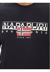 Napapijri T-Shirt S-Aylmer NP0A4HTO Czarny Regular Fit. Kolor: czarny. Materiał: bawełna #4