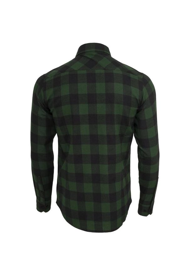 Urban Classics - Flanelowa Koszula Męska W Kratę. Kolor: czarny, zielony, wielokolorowy
