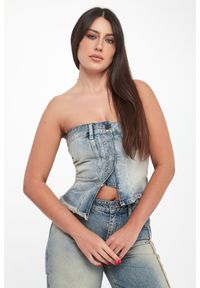 Armani Exchange - Top damski gorsetowy ARMANI EXCHANGE. Typ kołnierza: dekolt gorset #1