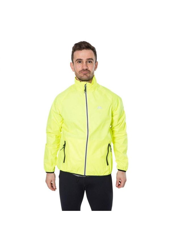 TRESPASS - Płaszcz przeciwdeszczowy Trespass Retract Shell. Kolor: żółty, wielokolorowy, czarny. Sezon: zima. Sport: bieganie