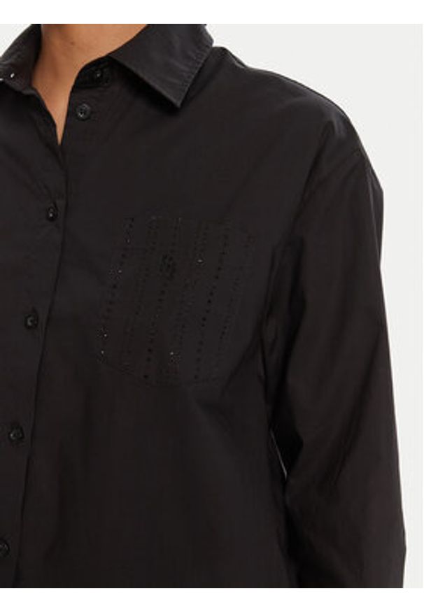 Liu Jo Koszula UF5240 T039A Czarny Regular Fit. Kolor: czarny. Materiał: bawełna