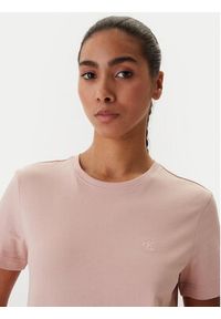 Calvin Klein Jeans T-Shirt Monogram LV047B224G Koralowy Regular Fit. Kolor: pomarańczowy. Materiał: bawełna #4