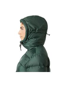 Parka damska z kapturem Helly Hansen Active. Okazja: na co dzień. Typ kołnierza: kaptur. Kolor: zielony. Materiał: puch. Długość: długie. Styl: casual #1