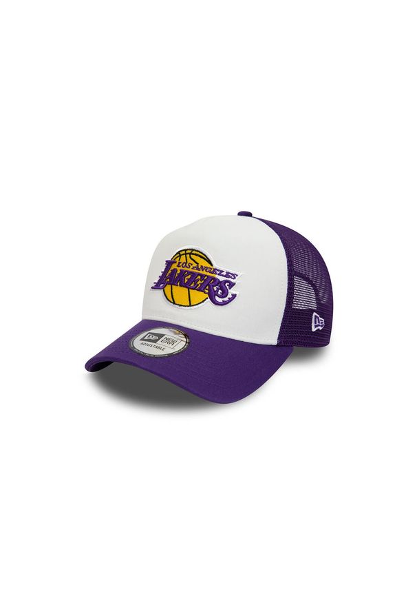 Czapka z daszkiem New Era NBA Los Angeles Lakers Trucker A-Frame Team - 60348857. Kolor: biały, czarny, wielokolorowy