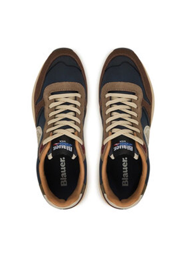 Blauer Sneakersy F5RAY02/NUS Kolorowy. Materiał: zamsz, skóra. Wzór: kolorowy
