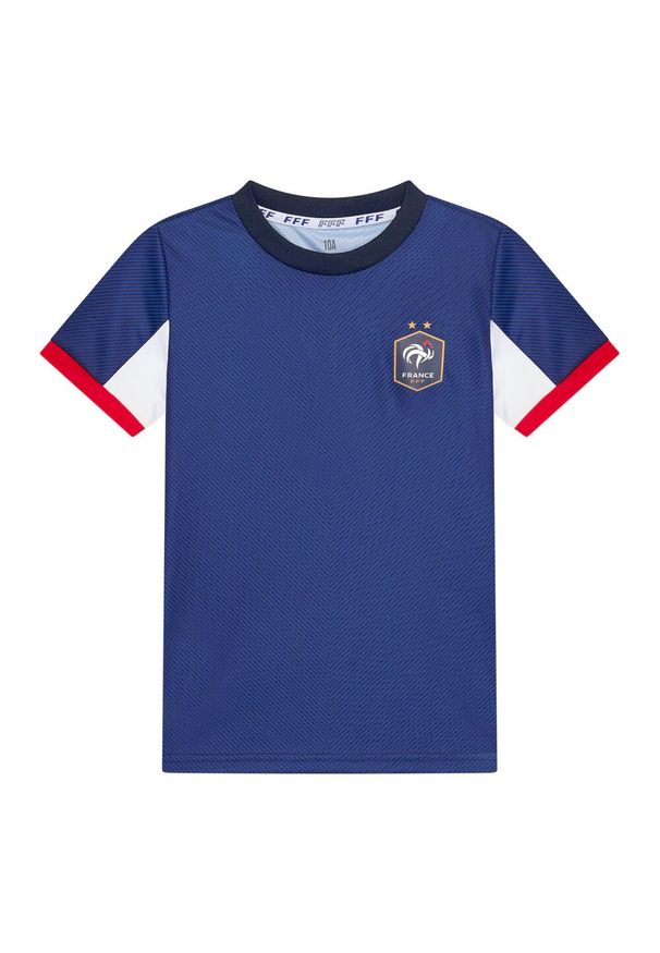 Koszulka Piłkarska Francja dla Dzieci - FFF. Kolor: niebieski. Materiał: poliester. Sport: piłka nożna