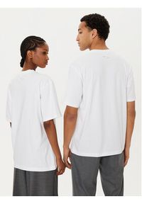 Filling Pieces T-Shirt Unisex Embroidered Knot 7449986 Biały Regular Fit. Kolor: biały. Materiał: bawełna