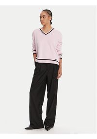 Liu Jo Sport Sweter TF5229 MS59L Różowy Regular Fit. Kolor: różowy. Materiał: syntetyk. Styl: sportowy #4