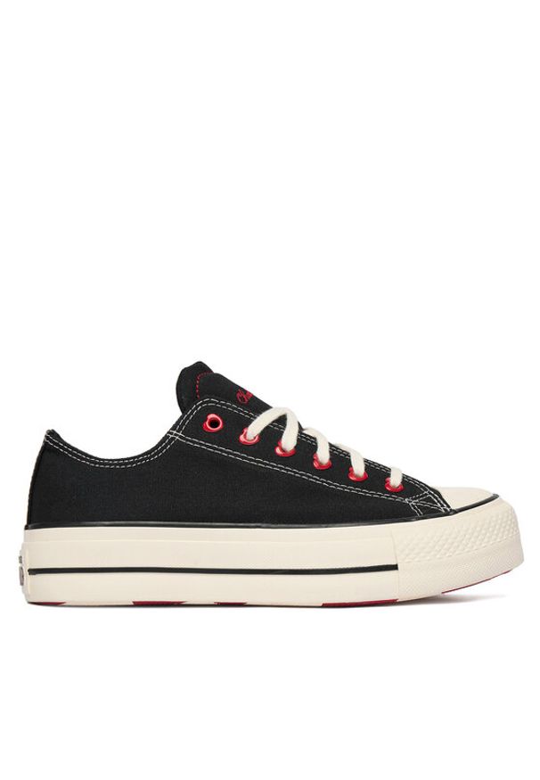 Converse Trampki Chuck Taylor All Star Lift Platform Hearts A19059C Czarny. Kolor: czarny. Materiał: materiał. Obcas: na platformie