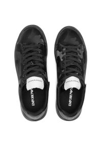 Emporio Armani - Sneakersy EMPORIO ARMANI - X4X264 XM724 K001 Black/Black. Okazja: na co dzień. Kolor: czarny. Materiał: materiał, skóra. Styl: elegancki, casual, klasyczny, sportowy #4