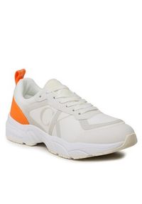 Calvin Klein Jeans Sneakersy Retro Tennis Mesh YM0YM00638 Biały. Kolor: biały. Materiał: skóra #6