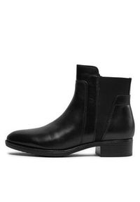 Geox Botki D Felicity F D84G1F 00043 C9999 Czarny. Kolor: czarny. Materiał: skóra #4