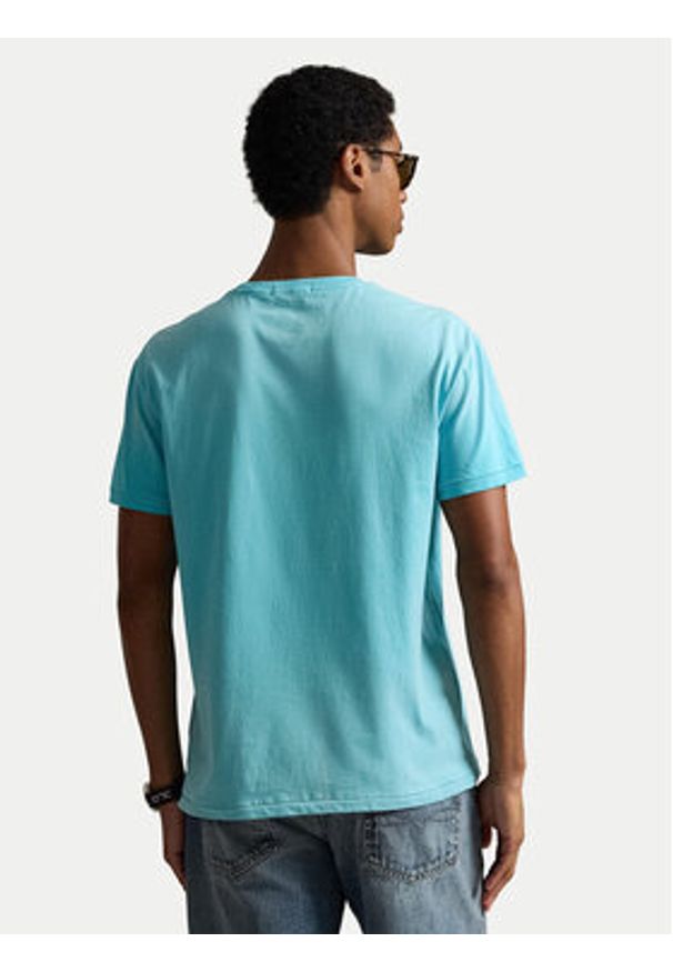Polo Ralph Lauren T-Shirt 710B16613001 Niebieski Regular Fit. Typ kołnierza: polo. Kolor: niebieski. Materiał: bawełna