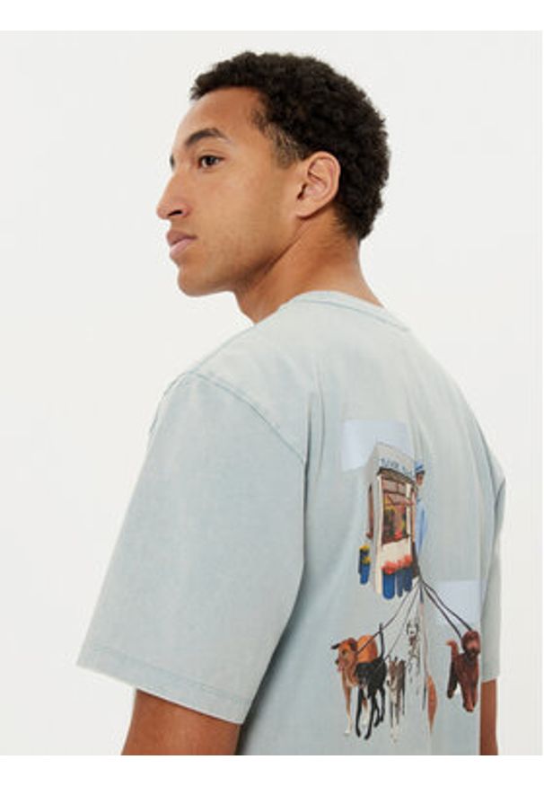 Filling Pieces T-Shirt Unisex Dog Walker 7449981 Zielony Regular Fit. Kolor: zielony. Materiał: bawełna