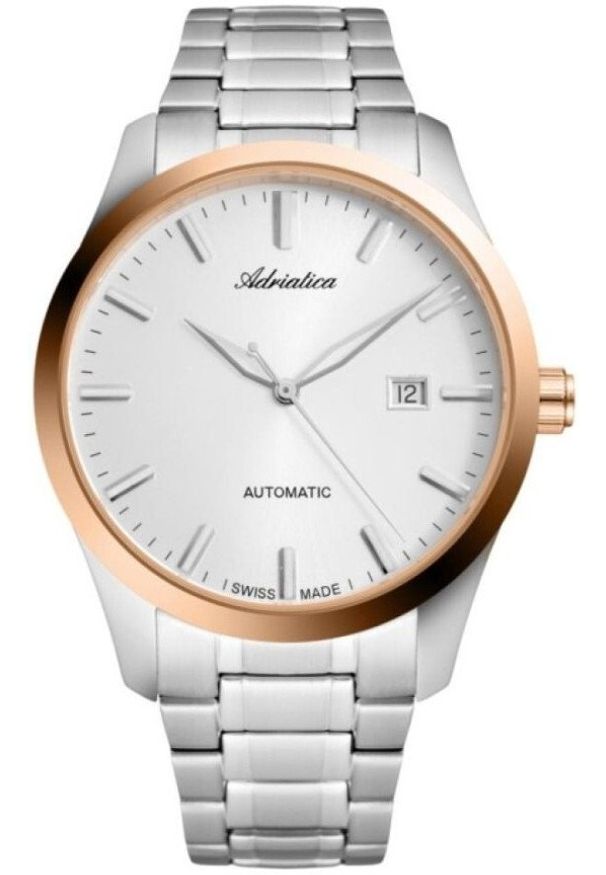 Zegarek męski Adriatica A8277.R113A srebrny. Kolor: srebrny