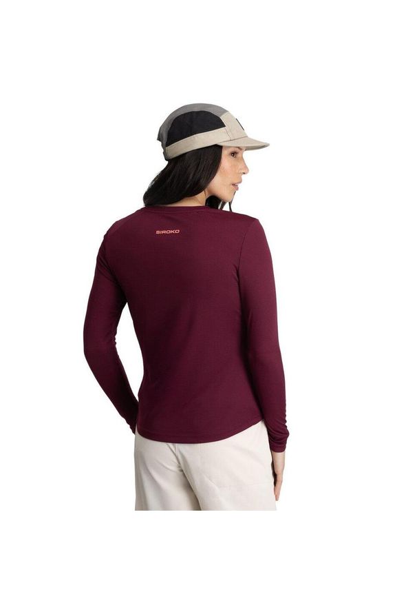 SIROKO - Damska koszulka trekkingowa z długim rękawem Siroko Wander Purple. Kolor: fioletowy. Materiał: materiał. Długość rękawa: długi rękaw. Długość: długie. Sport: turystyka piesza