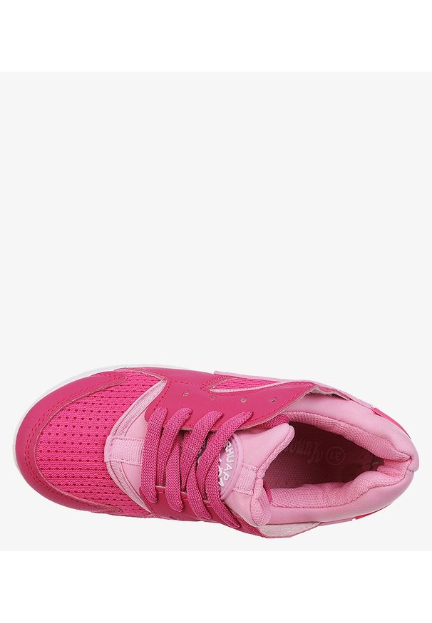 Casu - Różowe buty sportowe sznurowane casu l175-4. Kolor: różowy