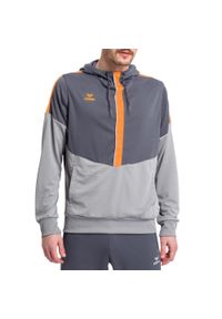 ERIMA - Hoodie Erima Squad. Typ kołnierza: kaptur. Kolor: szary, wielokolorowy, pomarańczowy. Materiał: dresówka. Sport: fitness, piłka ręczna #1