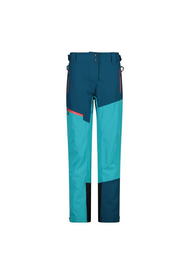 Spodnie damskie narciarskie CMP 32W4196. Kolor: niebieski, wielokolorowy, czarny. Sezon: zima. Sport: narciarstwo