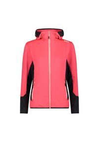 Bluza damska CMP. Kolor: czerwony. Materiał: polar. Sport: turystyka piesza #1