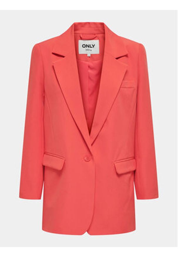 only - ONLY Marynarka Lana-Berry 15245698 Różowy Oversize. Kolor: różowy. Materiał: syntetyk