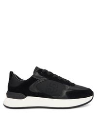 BOSS Sneakersy Icon 50548358 Czarny. Kolor: czarny. Materiał: skóra