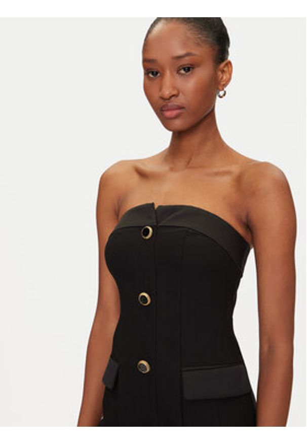 Marciano Guess Sukienka koktajlowa 5GGK14 7300A Czarny Slim Fit. Kolor: czarny. Materiał: syntetyk. Styl: wizytowy