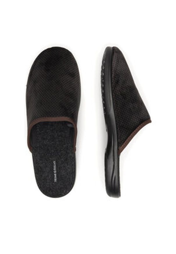 Home & Relax Kapcie CEO-P4270503 Brązowy. Kolor: brązowy. Materiał: materiał