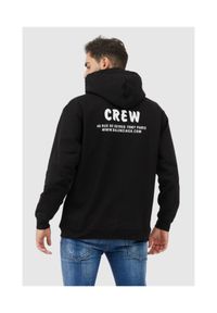 Balenciaga - BALENCIAGA Czarna bluza męska z kapturem i logo. Typ kołnierza: kaptur. Kolor: czarny. Materiał: prążkowany. Wzór: nadruk #5