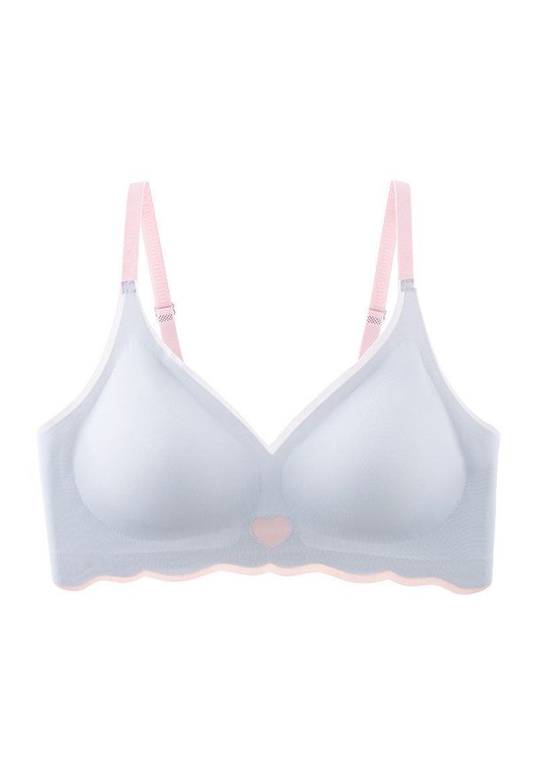 Intica - Biustonosz bezszwowy bez fiszbin na co dzień AnnaDiane. Kolor: niebieski. Materiał: materiał