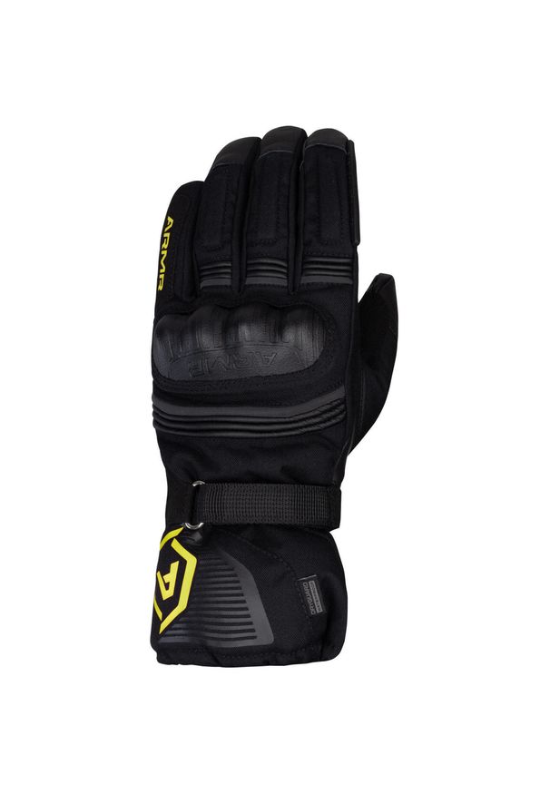 ARMA - Rękawice rowerowe Armr Glove kumaji 3.0 czarne/żółte s/7. Kolor: czarny. Sport: kolarstwo
