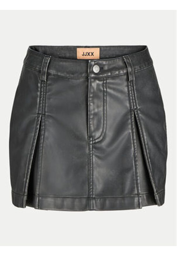 JJXX Spódnica z imitacji skóry Tora 12265729 Czarny Regular Fit. Kolor: czarny. Materiał: skóra