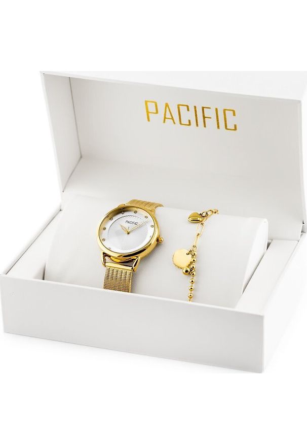 Zegarek Pacific ZEGAREK DAMSKI PACIFIC X6192-04 - komplet prezentowy (zy723b) NoSize