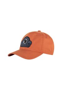 Fjällräven - Czapka z daszkiem męski Classic Badge Cap - pomarańczowy. Kolor: pomarańczowy