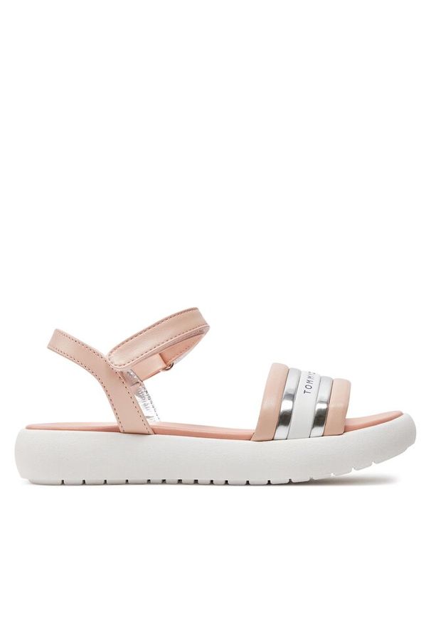 TOMMY HILFIGER - Sandały Tommy Hilfiger. Kolor: różowy