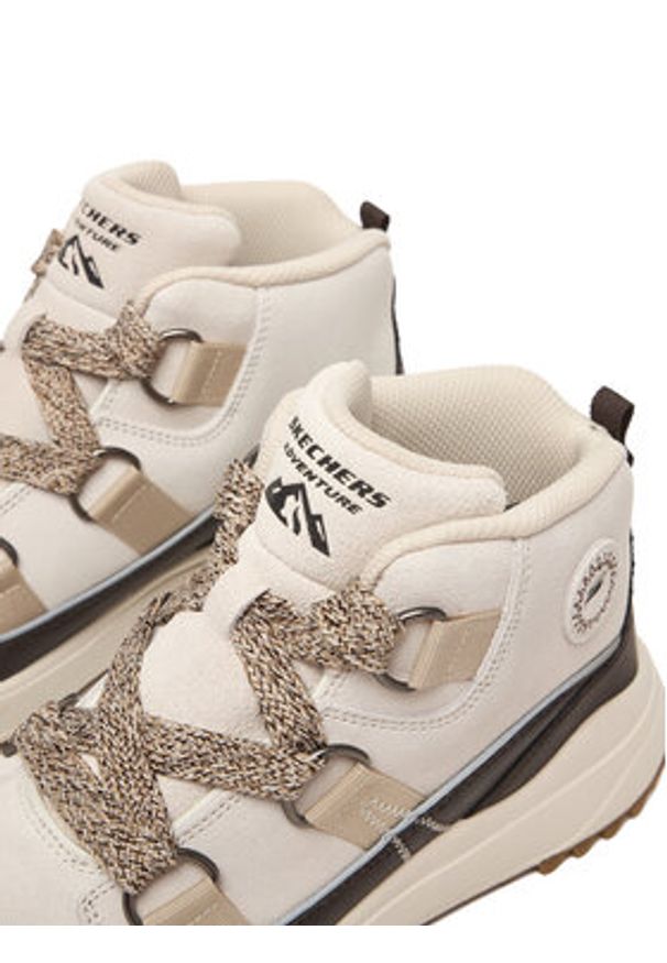 skechers - Skechers Botki Yana 180320/NTBR Beżowy. Kolor: beżowy. Materiał: materiał