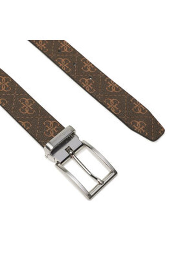 Guess Pasek Męski Vezzola Belts BM7541 LEA35 Brązowy. Kolor: brązowy. Materiał: skóra